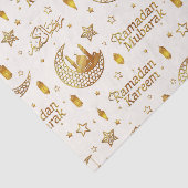 Elegant Gold Ramadan Mubarak Stars & Lantern Decor Tissuepapier (Detail)