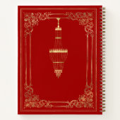 Elegant Gold Red Classic Notitieboek (Achterkant)