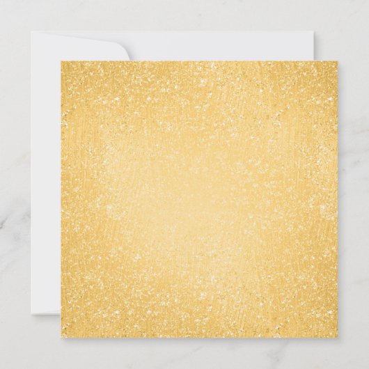 Elegant Gold Red Glitter-kerstfeestdag Kaart (Achterkant)