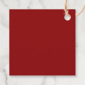 Elegant Gold Red Ruby Gemstone Jewel 70th Birthday Bedankjes Labels (Achterkant)