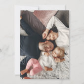 Elegant Gold  Retro kerstfoto Feestdagenkaart (Achterkant)