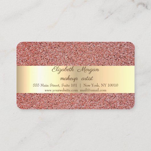 Elegant, Gold, rode marmer, Confetti Loyalty Kaart (Achterkant)