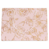 Elegant Gold Roos Groot Cadeauzakje (Voorkant)