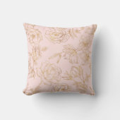 Elegant Gold Roos Kussen (Voorkant)