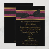 Elegant Gold roze Corporate party Invitation Kaart (Voorkant / Achterkant)