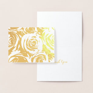 Elegant Gold Rozen Folie Kaarten