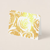 Elegant Gold Rozen Folie Kaarten (Voorkant)