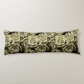 Elegant Gold Rozen Lichaamskussen (Achterkant)