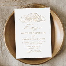 Elegant Gold Rustic Barn Wedding