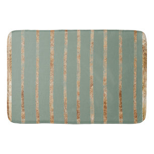 Elegant Gold Sage Green Badmat