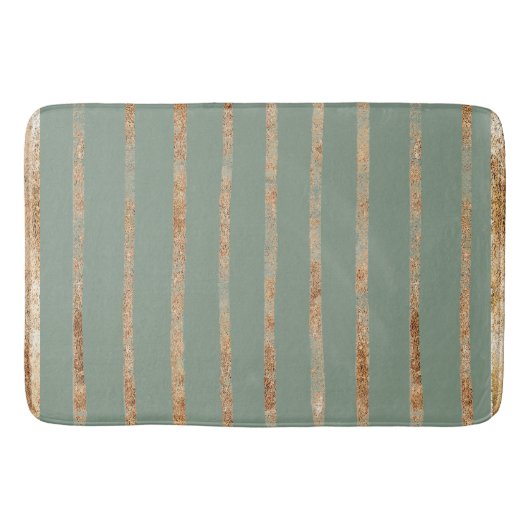 Elegant Gold Sage Green Badmat (Voorkant)