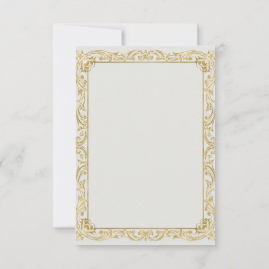 Elegant Gold Sage Holiday Thank You card Bedankkaart (Achterkant)