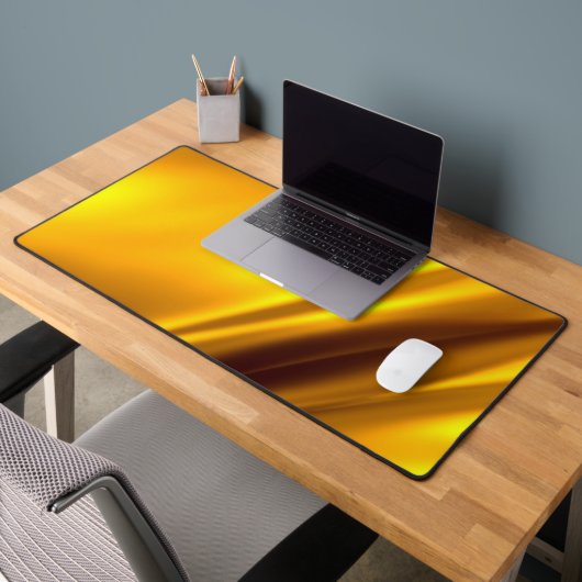Elegant Gold Satin Faux textuur Bureaumat (Kantoor 2)
