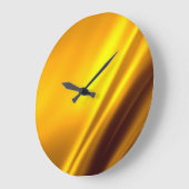 Elegant Gold Satin Faux textuur Grote Klok (Hoek)