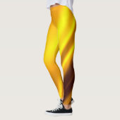 Elegant Gold Satin Faux textuur Leggings (Links)