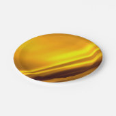 Elegant Gold Satin Faux textuur Papieren Bordje (Gekanteld)