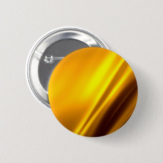 Elegant Gold Satin Faux textuur Ronde Button 5,7 Cm (Voorkant /achterkant)