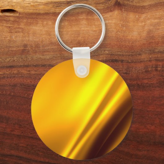 Elegant Gold Satin Faux textuur Sleutelhanger (Voorkant)