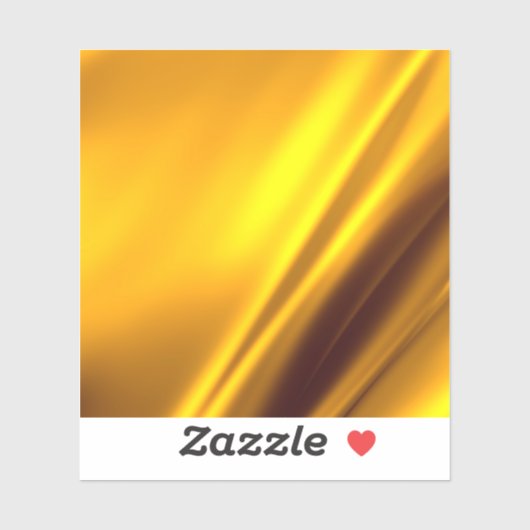 Elegant Gold Satin Faux textuur Sticker (Vel)