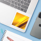 Elegant Gold Satin Faux textuur Sticker (Laptop met iPhone)