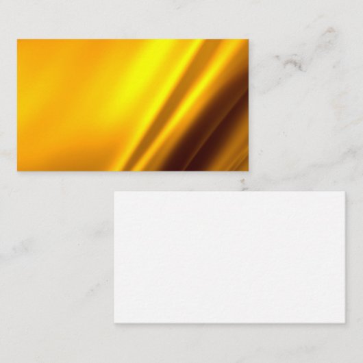 Elegant Gold Satin Faux textuur Visitekaartje (Voorkant / Achterkant)