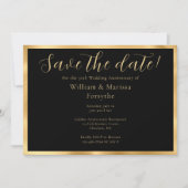 Elegant Gold Save the Date 50th Jubileum Card (Voorkant)