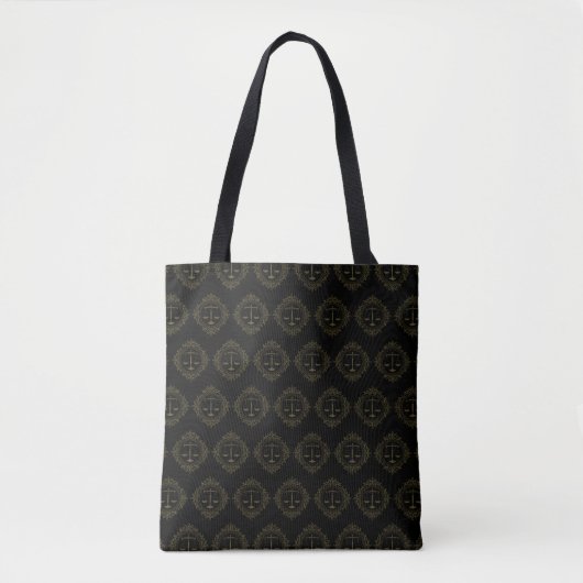 Elegant Gold Scales of Justice | Advocaat Tote Bag (Voorkant)