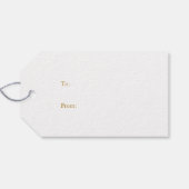 Elegant Gold Script “A Gift for You” Christmas Cadeaulabel (Achterkant Horizontaal)