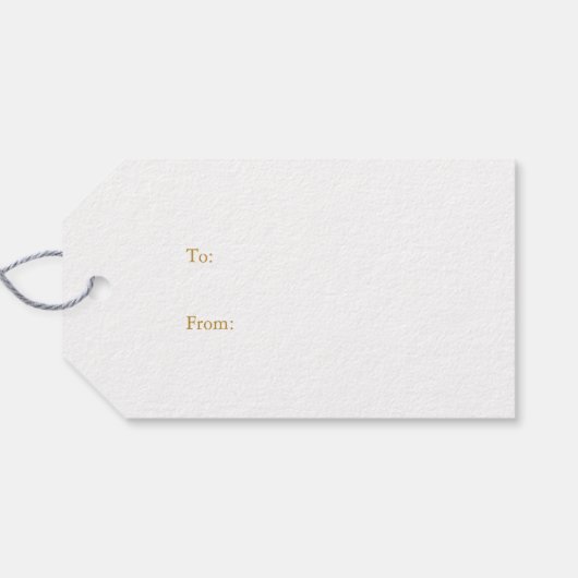 Elegant Gold Script “A Gift for You” Christmas Cadeaulabel (Achterkant Horizontaal)