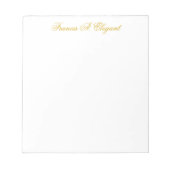 Elegant Gold Script - Aangepaste laptop Notitieblok (Voorkant)