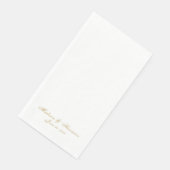 Elegant Gold script, aangepaste namen date chic br Servet (Hoek)