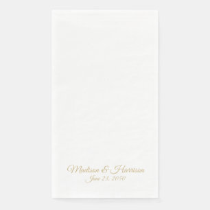 Elegant Gold script, aangepaste namen date chic br Servet