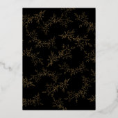 Elegant Gold Script Arch Photo Christmas Folie Feestdagenkaart (Achterkant)