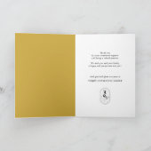 Elegant Gold Script Arctic Winter Business Feestdagen Kaart (Binnen)