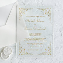 Elegant  Gold Script Botanisch Lijst