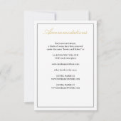 Elegant Gold Script Enclosure Kaart verticaal (Achterkant)