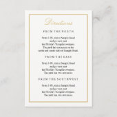 Elegant Gold Script Enclosure Kaart verticaal (Voorkant)