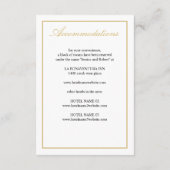 Elegant Gold Script Enclosure Kaart verticaal (Achterkant)