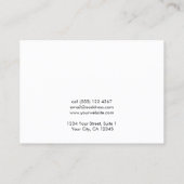 Elegant Gold Script Hair Clip Display Card Visitekaartje (Achterkant)