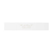 Elegant Gold Script het huwelijk van Uitnodigingen Wikkel (Vlak)