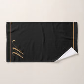 Elegant Gold Script-Initiaal Bad Handdoek (Handdoek)