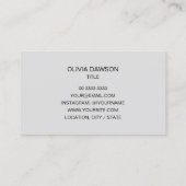 Elegant Gold Script Minimalist Visitekaartje (Achterkant)