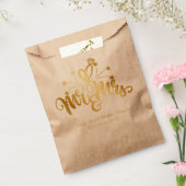 Elegant  Gold Script MR & MRS Wedding Bedankzakje (Gezegeld)