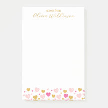 Elegant Gold Script Naam | Waterverf Hearts