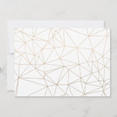 Elegant Gold Script Navy Blue Afstuderen Bedankkaart (Achterkant)