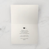 Elegant Gold Script op zwart Afstuderen Hartelijk  Folie Wenskaart (Binnenlaag)