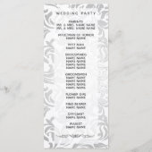 Elegant Gold Script Personal Photo Wedding Program Programmakaart (Achterkant)