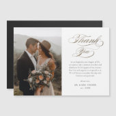 Elegant Gold Script Photo Weddenschap Hartelijk da (Voorkant / Achterkant)