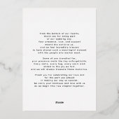 Elegant Gold Script Photo Weddenschap Hartelijk da Folie Uitnodiging (Achterkant)