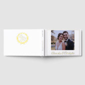 Elegant Gold Script Photo Wedding Guestbook Gastenboek (Volledig)